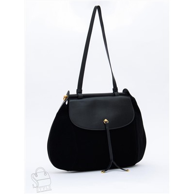 Сумка женская кожаная 1044M black Polina&Eiterou