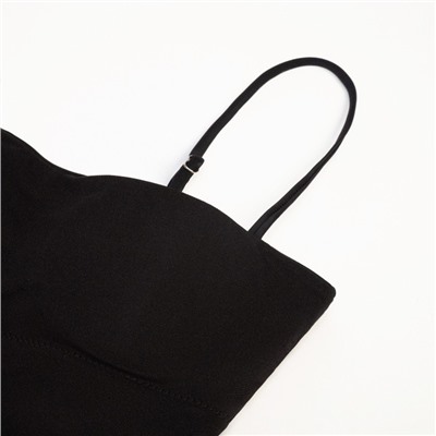 Купальник женский слитный MINAKU Basic, размер 42, чёрный