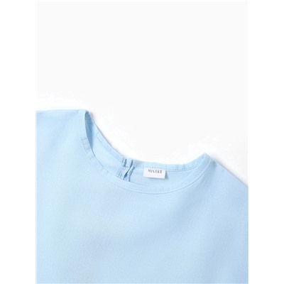 Футболка детская MINAKU, голубая, рост 164 см