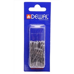 Dewal Шпильки для волос тонкие волна SLT45V-4S/60, 45 мм, серебристый, 60 шт.
