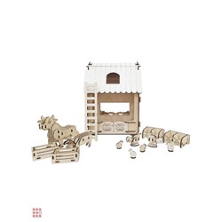 Конструктор "МИНИ-Ферма" 21х19,5х25 см 154 детали
