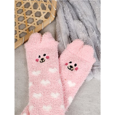 Носки женские флисовые р. 35-40 Лапки новогодний №6 / MNZ-16/6 /уп 12 /700654