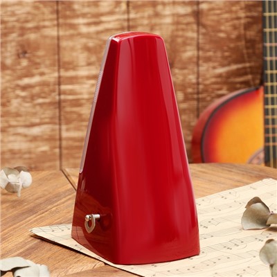 Метроном механический Gleam, коричневый, 40-408 ударов в минуту, 21×10×12 см