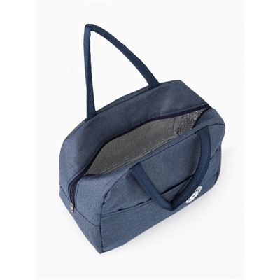 Термосумка на молнии, объём 6 л, цвет синий