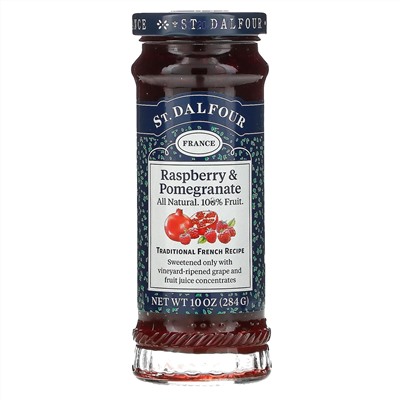 St. Dalfour, Deluxe, джем из красной малины и граната, 284 г (10 унций)