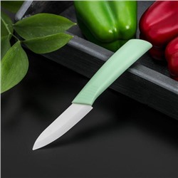 Нож кухонный керамический «Симпл», лезвие 8 см, ручка soft touch, цвет МИКС