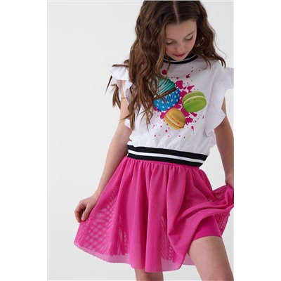 Юбка-легинсы трикотажные для девочек PLAYTODAY, 1240353