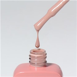 Гель лак для ногтей, однотонный, трехфазный, 10 мл, LED/UV, нюдовый (102)