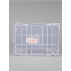 Органайзер для мелочей, передвижные ячейки, 24 ячейки, 19.7×13.3×3.5 см, МИКС