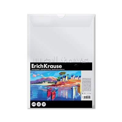 Бумага для рисования в пластиковой папке Art Spirit, А3, 40 листов