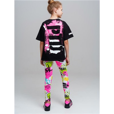 Брюки трикотажные для девочек (легинсы), 2 пары в комплекте