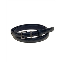 Ремень женский из натуральной кожи, цвет черный