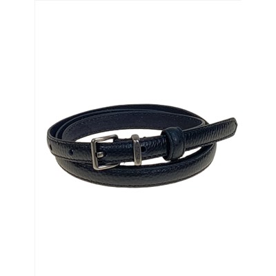 Ремень женский из натуральной кожи, цвет черный
