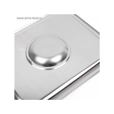 Крышка к гастроёмкости GN 1/2 Hanna Knövell, 32.5×26.5 см, толщина 0.6 мм, нержавеющая сталь