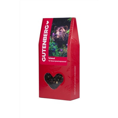 Чай Gutenberg чёрный ароматизированный "Таёжный", 100 г