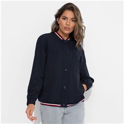 Бомбер в полоску, Любуйся мной (синий)