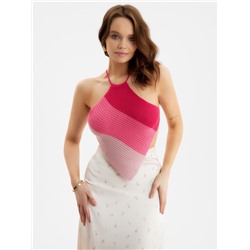 Топ вязаный женский MIST, размер onesize, розовый