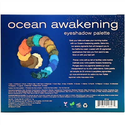 IBY Beauty, Eyeshadow Palette, Ocean Awakening, 0.7 oz (20 g)