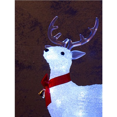 Светодиодная фигура «Олененок» 25×13 см, акрил, 20 LED, батарейки ААх2 (не в комплекте), свечение белое