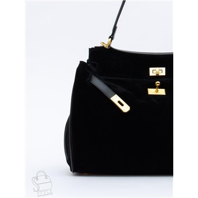 Сумка женская кожаная 2320YF black Polina&Eiterou