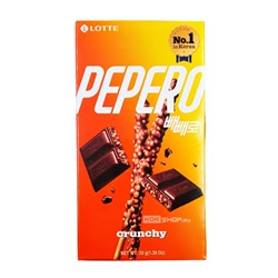 Хрустящая соломка в глазури Пеперо Pepero Crunky Lotte, Корея, 39 г Акция