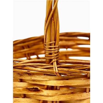 Корзина плетёная для хранения Garden, ива, овальная, цвет натуральный, набор 3 шт.