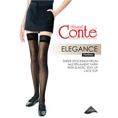 Фантазийные CONTE ELEGANCE Чулки женские