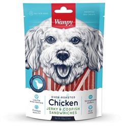 Wanpy Dog Курица с треской в форме сэндвича 100 г