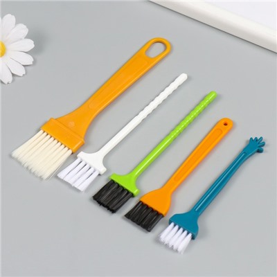 Набор кистей пластик набор 5 шт., 16×3 см, 13×2.5 см, 11.5×2 см