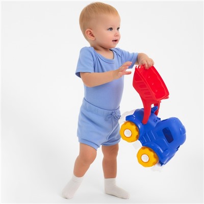 Костюм детский (боди, шорты) MINAKU, рост 62-68 см, пыльно-голубой