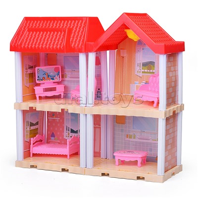 Дом для куклы "Вилла" с мебелью, в коробке