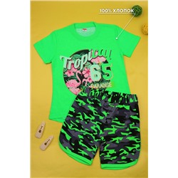 Комплект (футболка, шорты) для девочки №SM390-3