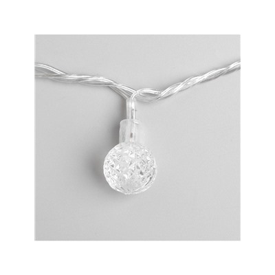 Гирлянда «Нить» 5 м с насадками «Мини фонарик», IP20, прозрачная нить, 20 LED, свечение мульти (RG/RB), мигание, 220 В