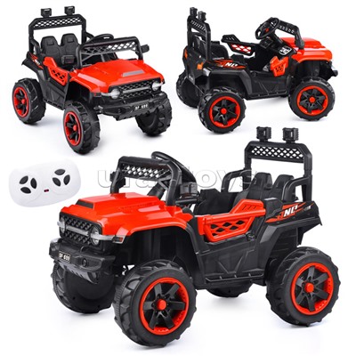 Электромобиль "Автокросс" на аккумуляторе, с р/у управлением, в коробке (красный)