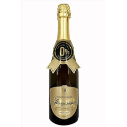 Шампанское безалкогольное Полусладкое, стекло 750мл ЭКОПРОДУКТЫ, 1137015
