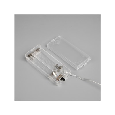 Светодиодная ветка 70 см, 20 LED, серебристая, батарейки AAх2 (не в комплекте), свечение белое