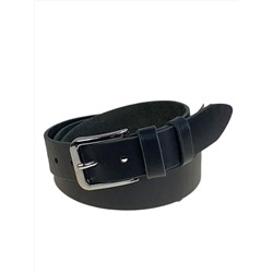 Ремень мужской из натуральной кожи, цвет черный