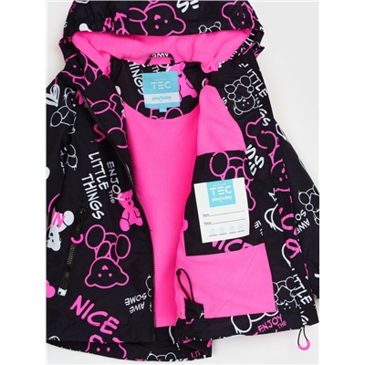 Куртка текстильная с полиуретановым покрытием для девочек (ветровка)