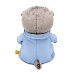 Мягкая игрушка «Кот Басик BABY» в голубом комбинезоне с сердечком, 20 см