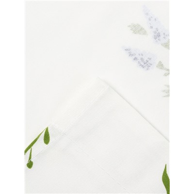 Шторы для кухни «Этель. Цветочек», 150×150 см - 2 шт., саржа 190 г/м², 100% хлопок