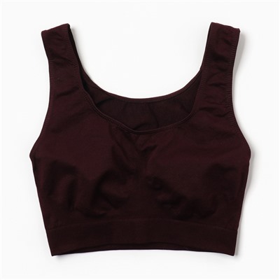 Бюстье женское Giulia, цвет темно-бордовый, размер 42-46 (S-M)