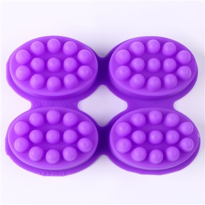 Молд силиконовый, форма «Массажная» 4 шт.