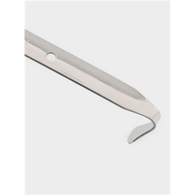 Половник цельнотянутый, 180 мл, 35×9 см, толщина стали 1.5 мм, нержавеющая сталь, серебристый