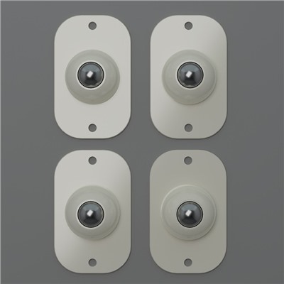 Колёсики универсальные, шарнирные, набор 4 шт.