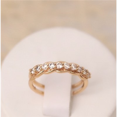 Кольцо позолота  Н01-15332 размер 16-17 17.5-18.5