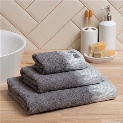 Полотенце махровое Love Life «Winter dream» 50×90 см, серый, 100% хл, 400 г/м²