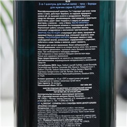 Шампунь мужской для мытья волос, тела и бороды Vilsen, 500 мл