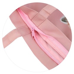 Сумка-шоппер на молнии 29x36 см "КОШЕЧКА В ПАЛЬТО" 69075 полиэстер, сублимационная печать, 1 отд Феникс