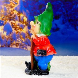 Садовая фигура из полистоуна «Гном с мотыгой», 46×22×21 см