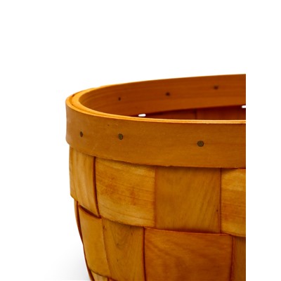 Корзина плетёная для хранения Locus, с ручкой, ива, коричневая, набор 3 шт.